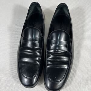Ermenegildo Zegna Black Patent Leather‎ Loafers, Size 8.5
